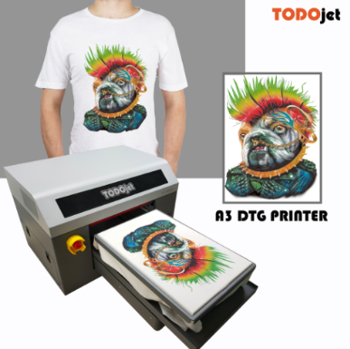  Máquina de impresión automática de camisetas A3 Impresora DTF  con agitador de polvo y secadora para camisetas (software RIP de fotoprint)  : Arte y Manualidades