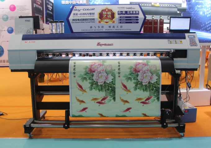 1800mm 2 Heads Skycolor SC-4180TS Wide Format Eco Solvent Printer High ...