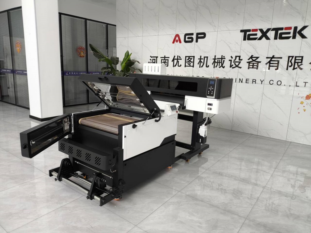 High speed DTF 60cm printer Printing PET film transfer to fabric Resolution 1200dpi