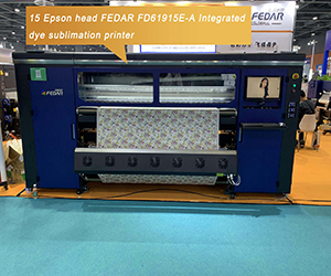 15 Heads & 1.9 m FD61915E-A Large Format Dye Sublimation Printer For Heat Transfer Paper I3200A1