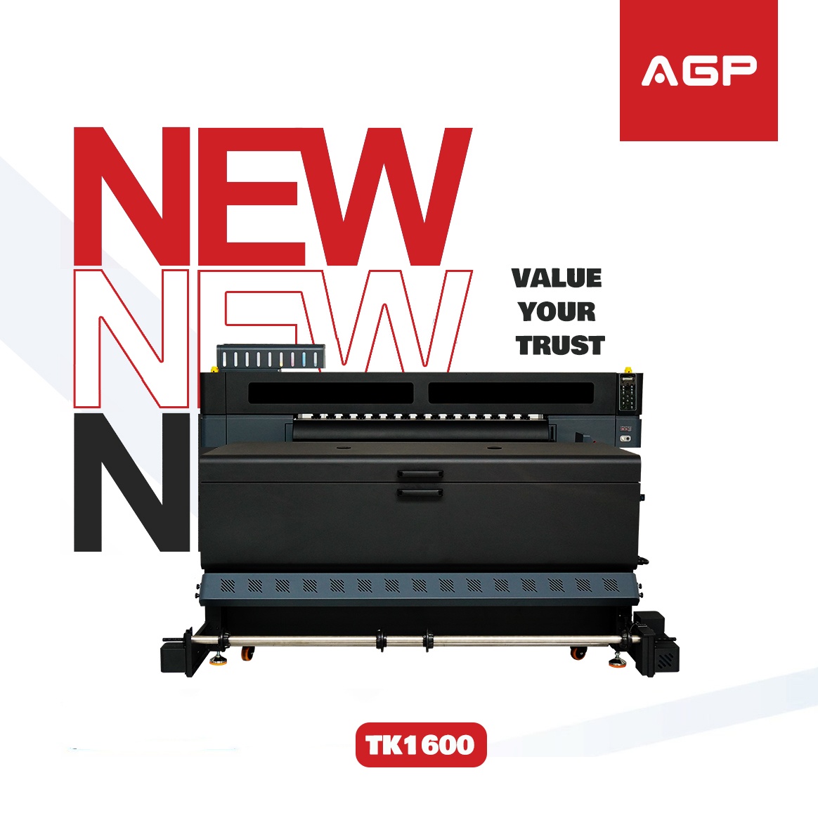 AGP TK1600 DTF printer High efficiency large format 4C+ white inkjet printer Professional custom clothes and bags